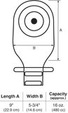 UltraMax Convex Drainable Pouch With Filter